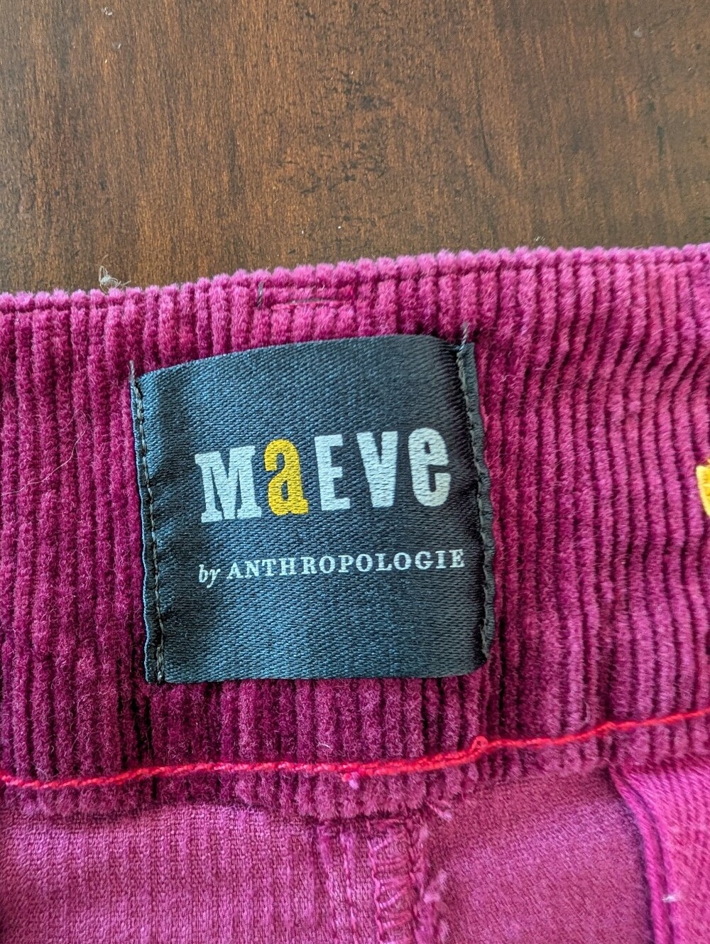 Maeve Colette Wide Leg Corduroy Pants - Picture 4 of 10